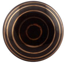 Black Striped Ceramic Flat Cabinet Knobs Online